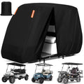 Waterproof 2/4/6 Passenger Golf Cart Cover with Extended Roof - Universal Fit