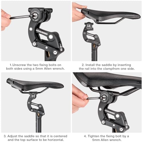 KONG MING CAR Suspension Seat Post 27.2mm Shock-Absorbing Bicycle Seat Post