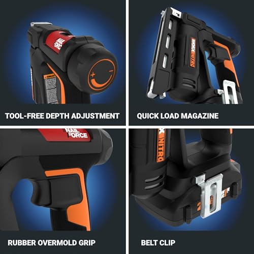 WORX 20V Cordless Crown Stapler Kit - 3/8-Inch, Battery & Charger Included