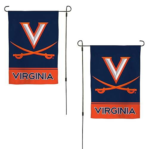 Blue Desert Cactus University of Virginia UVA Garden Flag - Double-Sided Outdoor Banner