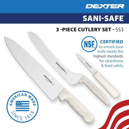 Dexter-Russell 3-Piece Kitchen Cutlery Set with High-Carbon Stainless Steel Blades
