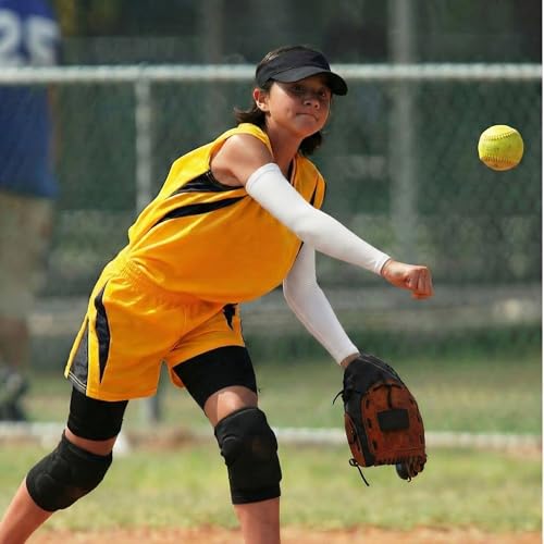 Geyoga 6 Pairs Youth Arm Sleeves Baseball Football Religious Small