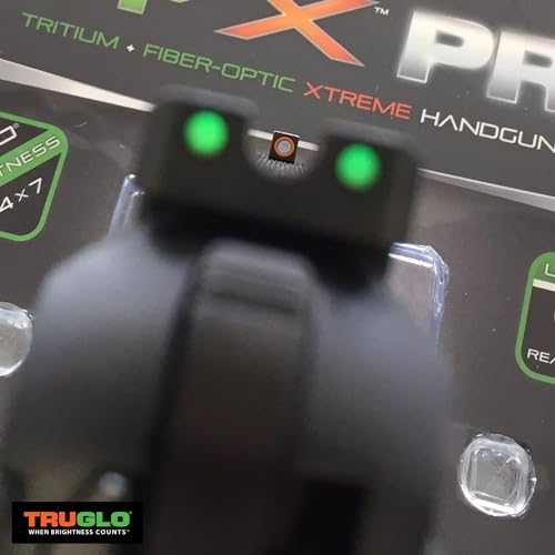 TRUGLO Tritium Pro Handgun Night Sights for CZ 75 Orange Ring Focus Lock Compact