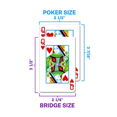 Copag 1546 Design 100% Plastic Poker Playing Cards - Purple & Grey Jumbo Index - 1 Set
