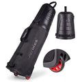 Durbles Black Hard Shell Golf Travel Bag with Waterproof Fabric & Wheels