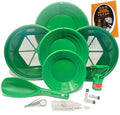 Gold Panning Kit with 3 Gold Pans & Accessories - Prospecting Supplies Set