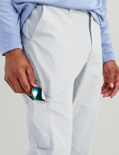 HUK Men's Icon Pro Cargo Pants - Performance Fishing, Harbor Mist, Size 36 Regular