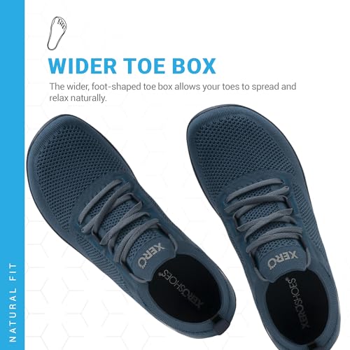 Men’s Knit Zero Drop Workout & Lifestyle Sneakers - Orion Blue, Size 10.5