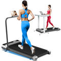 Foldable Under Desk Treadmill with 8% Incline and Remote Control - Portable Home Exercise Machine