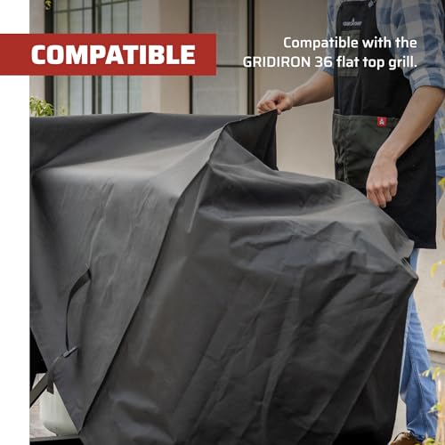 Camp Chef Gridiron 36 Patio Grill Cover - Heavy Duty Weather-Resistant Black