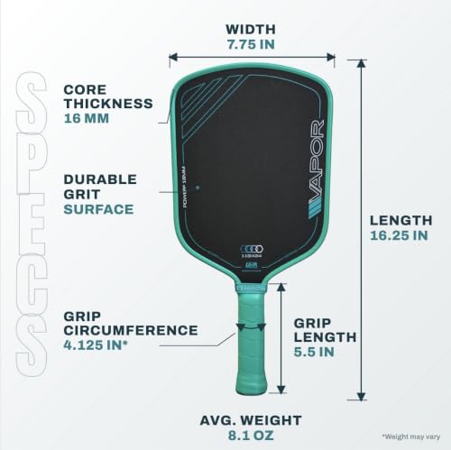 Teal Pickleball Paddle with Gen 4 Technology & UPA-A Approval