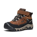 KEEN Kids Targhee 4 Waterproof Hiking Boots for Little & Big Kids – Bison/Brindle, Mid Height, Durable & Comfortable