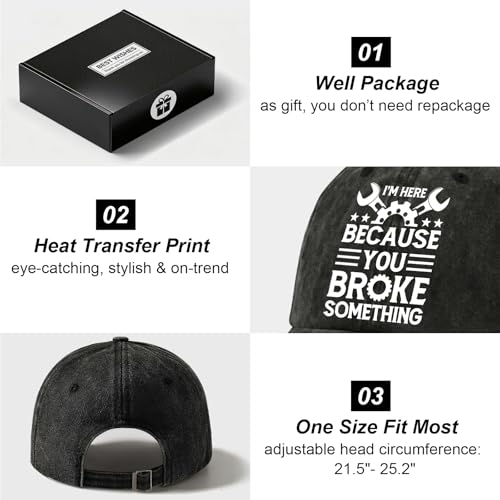 Baseball Cap Gifts for Mechanics, Quilters, Woodworkers, Electricians – Unisex Hat