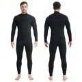 Lemorecn Men's 4/3mm Chest Zip Wetsuit - Black, Medium - Super Stretch, Cold Water