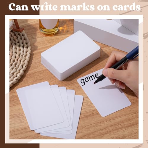 White Trading Card Dividers 50 Pieces Tall Plastic Organizer Pages
