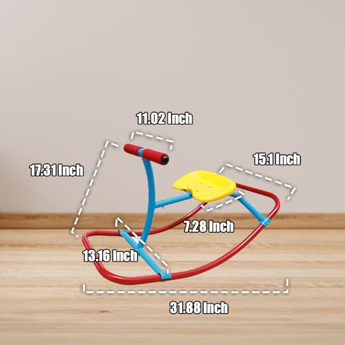 Kids Indoor Rocking Seesaw with Wide Base - Safe Toddler Balance & Motor Skill Toy