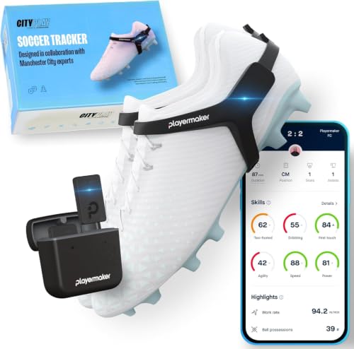 CITYPLAY Smart Soccer Tracker for Cleats (Size 1.5-10.5 M) - Youth Training Sensor