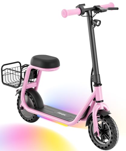 Hiboy Q2 Lite Electric Kids Scooter with Seat & 3-Speed - Peachy Pink