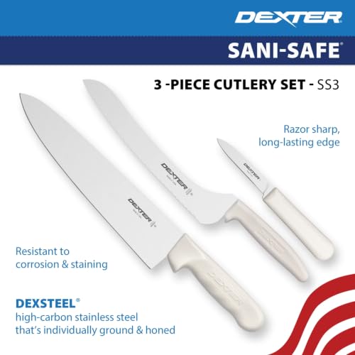 Dexter-Russell 3-Piece Kitchen Cutlery Set with High-Carbon Stainless Steel Blades