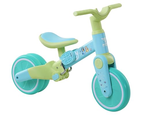 Bluey 3-in-1 Toddler Ride-On Trike & Balance Bike - Blue / Urban Variation