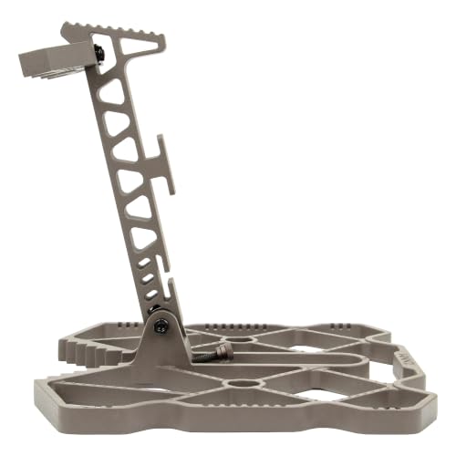 11.8 x 12-Inch Saddle Hunting Platform with Angle Adjustment & Anti-Slip, Brown