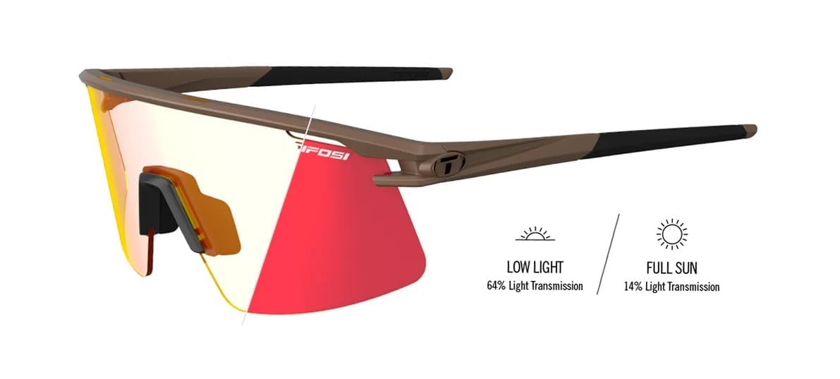 Tifosi Optics Moab Lite Sunglasses (Matte Bronze (Clarion Red Fototec))