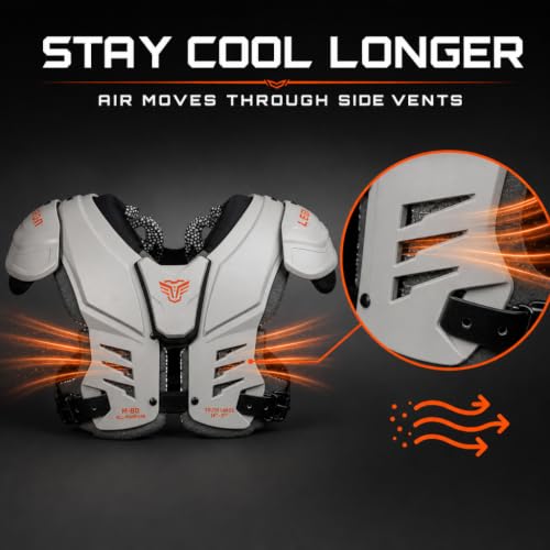 Legion Youth Football Shoulder Pads XL - Lightweight Impact Protection & Ventilation