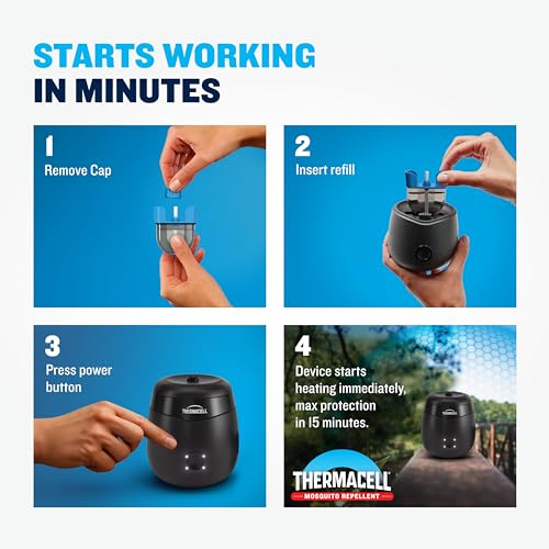 Mosquito Repellent Refills 240-Hour Pack for Thermacell E-ZoneGuard - Long-Lasting Protection