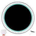 DEIFRE 14FT Trampoline Replacement Mat with 96V-Rings & 8.5-9.0" Springs, UV-Resistant