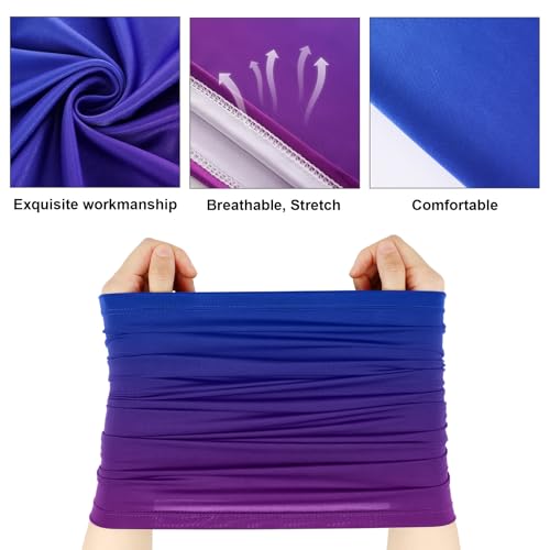 Geyoga 6 Pack Cooling Face Bandanas Neck Gaiters for Men - Gradient Color