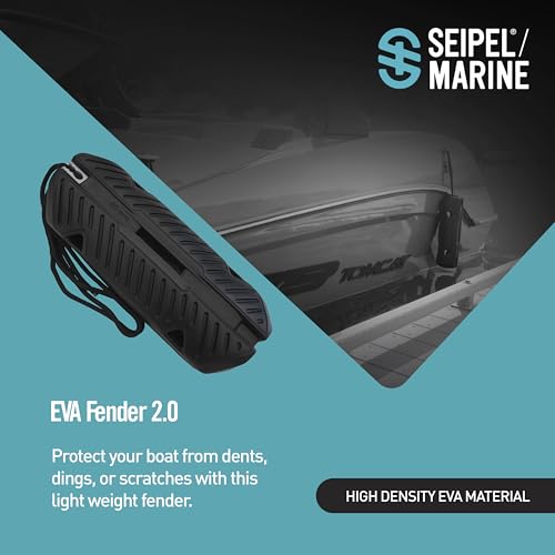 Seipel Marine EVA Fender 2.0 1 Pack - Adjustable Boat Dock Bumper with Rope