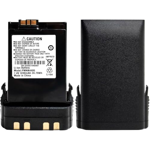 7.4V 3200mAh Li-ion Battery for Two-Way Radios and Walkie Talkies
