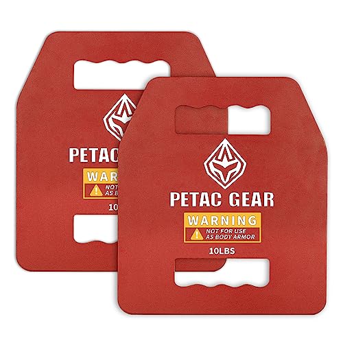 PETAC GEAR Tactical Weight Plates 10LB*2 for Weighted Vests & Fitness Training