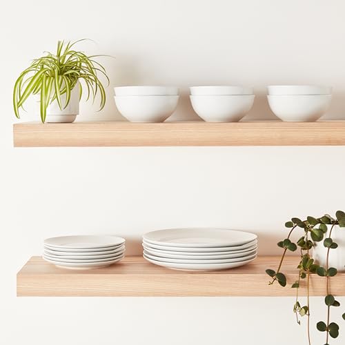 18-Piece White Porcelain Dinnerware Set for 6 - Microwave & Dishwasher Safe