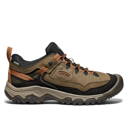 Men's Waterproof Hiking Shoes - Targhee 4 Low, 10.5 Wide Sea Turtle/Roasted Pecan
