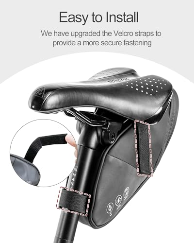 Water Resistant Bicycle Seat Bag 1L for Mountain Road & Commuter Bikes