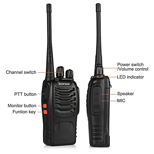 BAOFENG BF-888S 10-Pack Long Range UHF Walkie Talkies for Outdoors & Hunting