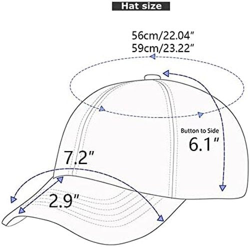 LANGZHEN Unisex Baseball Cap - 100% Cotton Washed Denim | Adjustable Fit for Men & Women