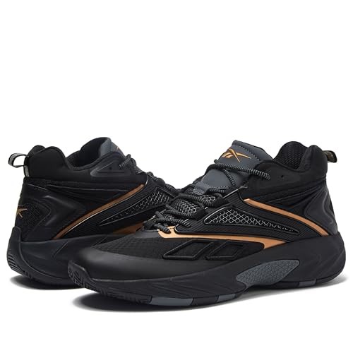 Reebok Zone Breaker High Top Basketball Sneakers for Men - Black/Black, Size 11