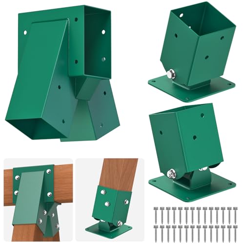 Heavy Duty A-Frame Swing Set Middle & Leveling Brackets Kit for Wooden Playsets