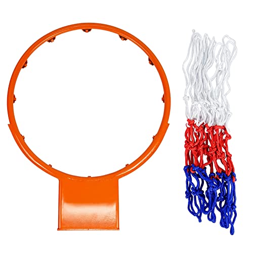 Aoneky Heavy Duty 18mm Solid Steel Basketball Rim - 18 Inch Outdoor Replacement