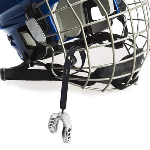 10 Pack Football Mouth Guard Tether Straps - Black, 18.1cm