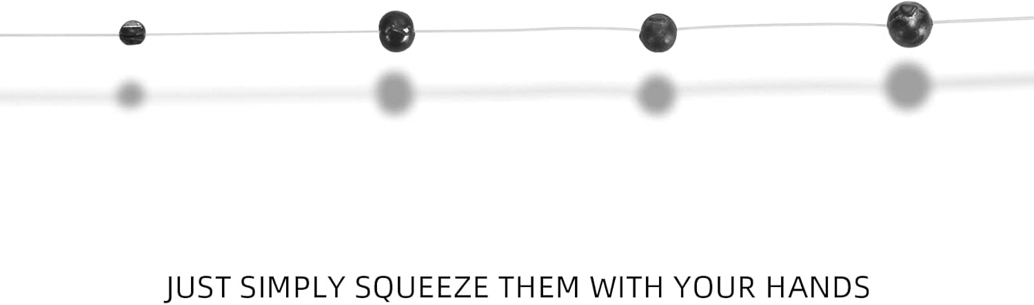 SF Micro Split Shot Combo - Removable Fly & Ice Fishing Sinkers Weights - 112 Pcs in 4 Sizes