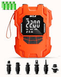 Gicle Rechargeable Electric Paddle Board Pump Black-Orange 22PSI SUP Inflator with Dual Power & Auto Shut-Off