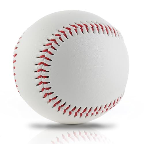 Blank Practice Baseballs 9 Inch Solid Cork Core for Training & League Play