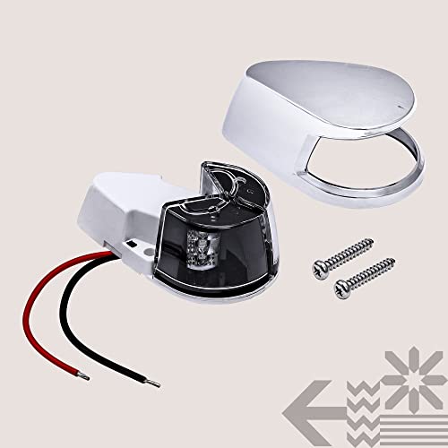 Red Green Bi-Color LED Marine Boat Navigation Light - Waterproof & Approved