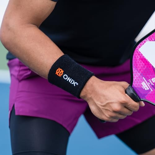 Onix Pickleball Sweat Absorption Wristband — Black