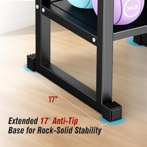 LBT Silver Adjustable Dumbbell Stand 600LB Capacity Home Gym Rack
