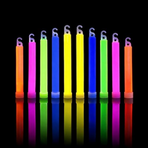 Glow Sticks Bulk Pack 25 Count 6 Inch Party Supplies for Kids & Adults - Color Variations