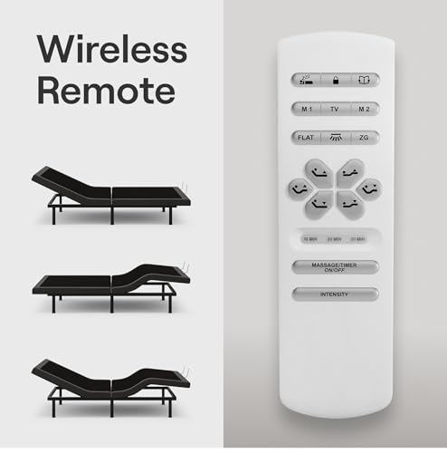 Nectar Premier Adjustable Queen Bed Base with Head & Foot Control, Massage, App & Remote